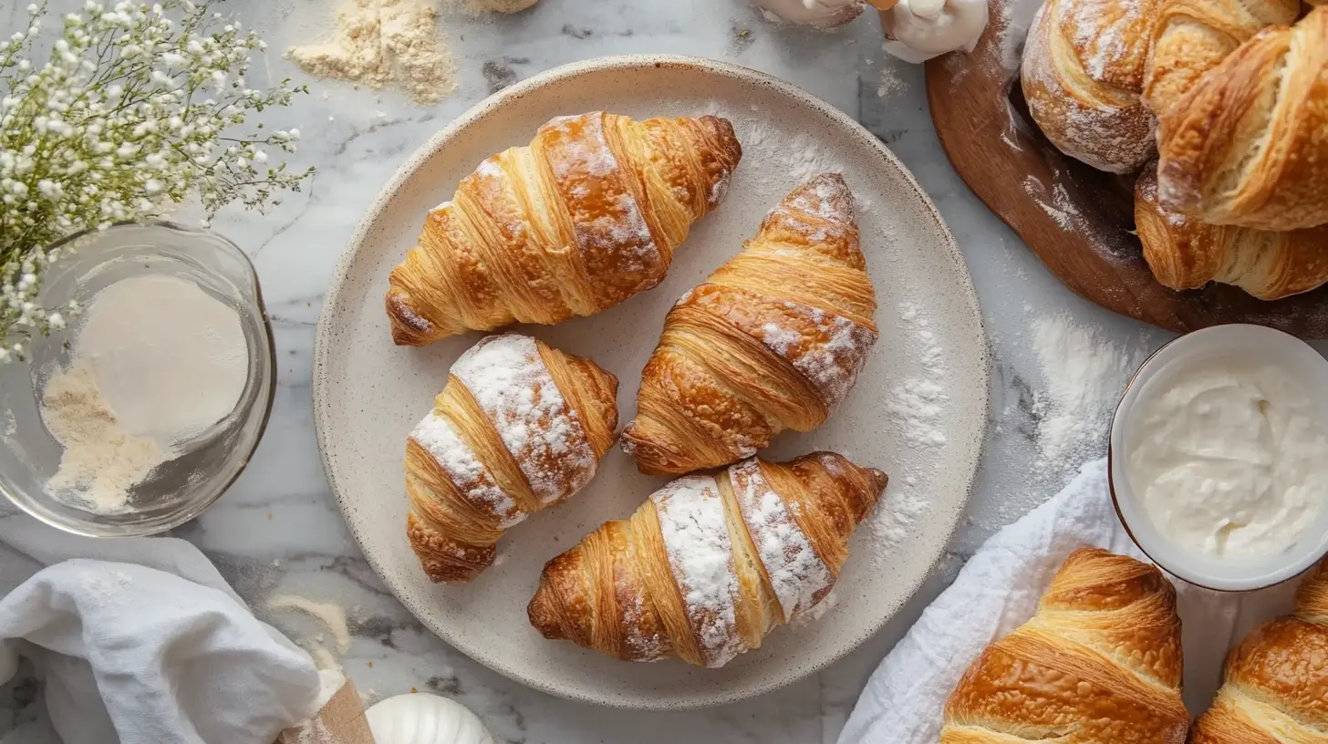 Fermentation techniques for sourdough croissants