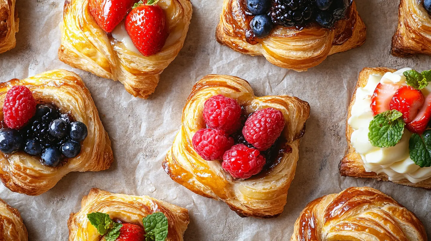 Flaky brunch pastries