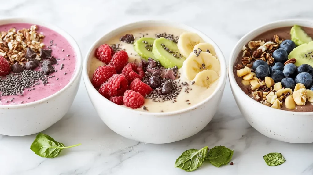 Low-sugar smoothie bowls for brunch