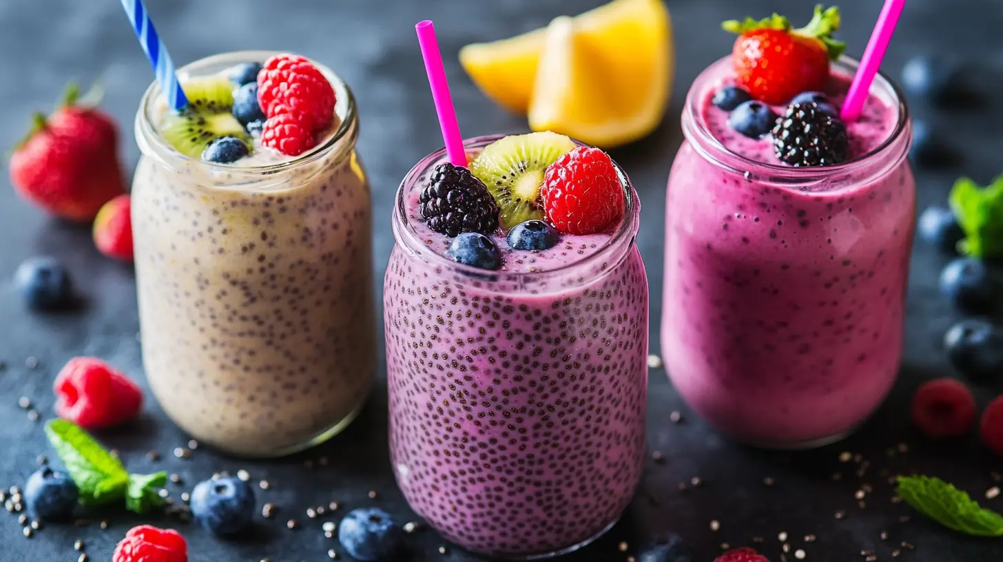 Nutrient-packed chia seed smoothies for brunch