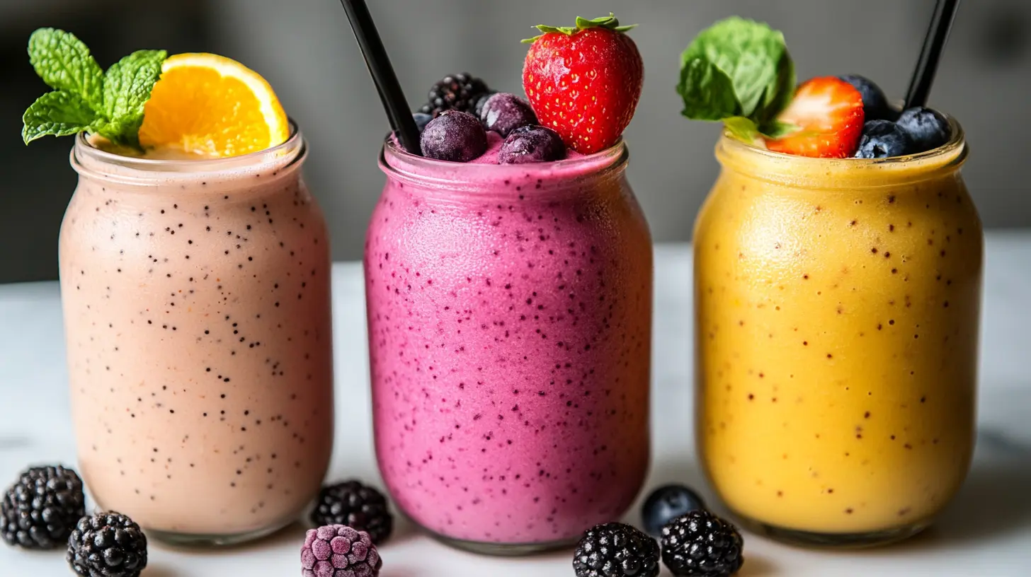 Summer brunch smoothies