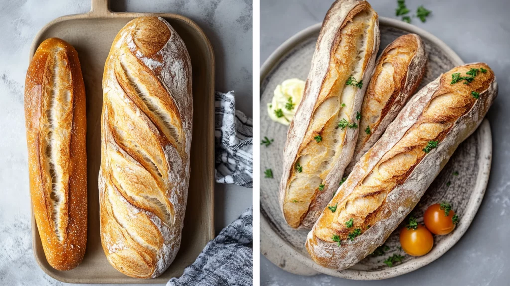 Artisan baguettes for brunch