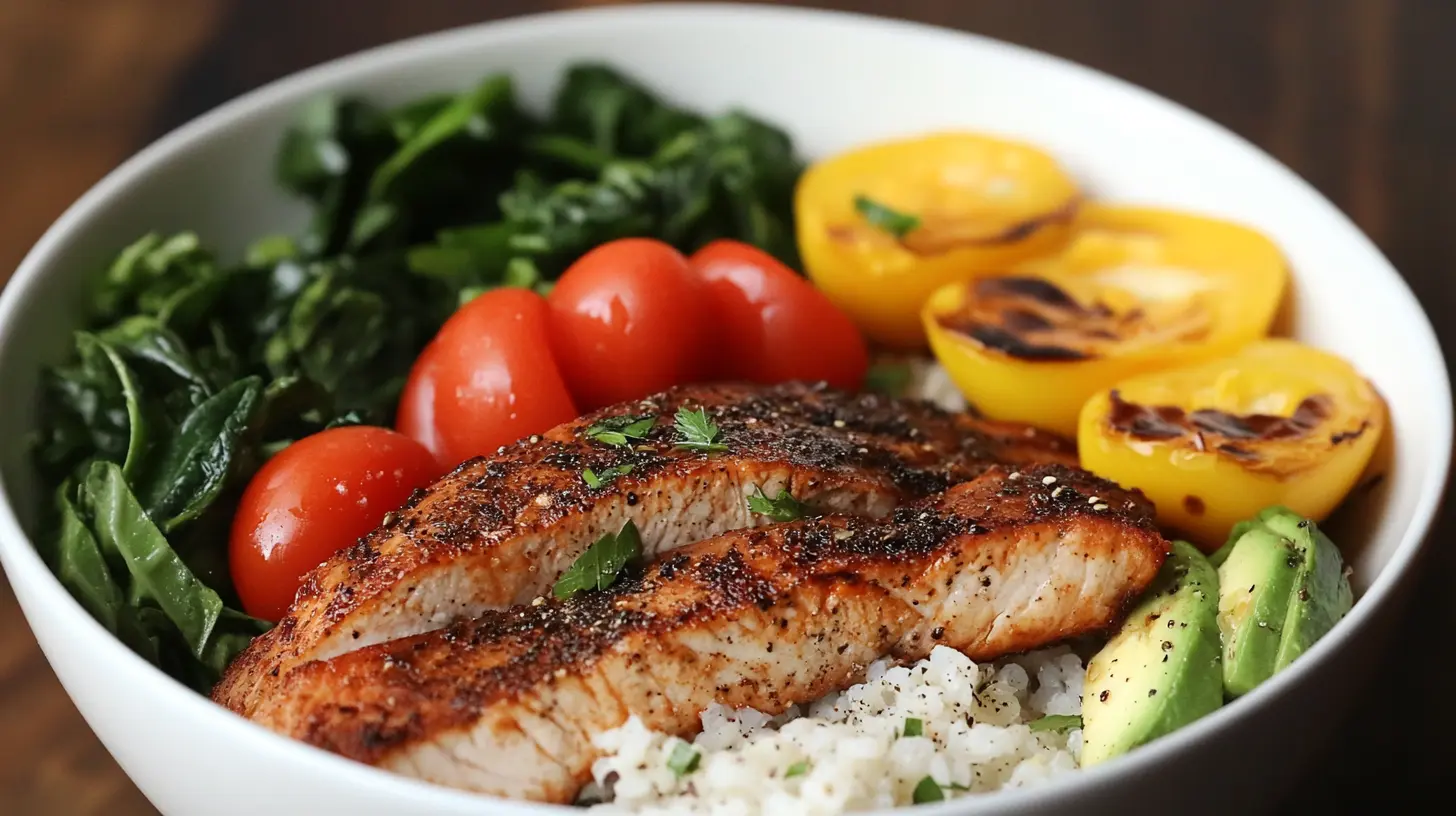 Brunch grain bowls with seasonal vegetables