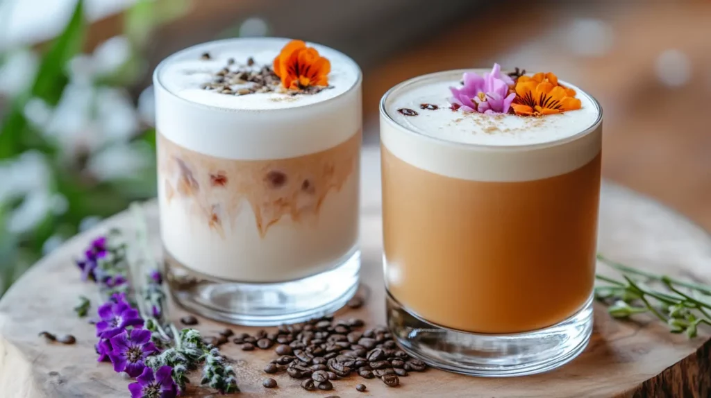 Brunch lattes with unique flavor infusions