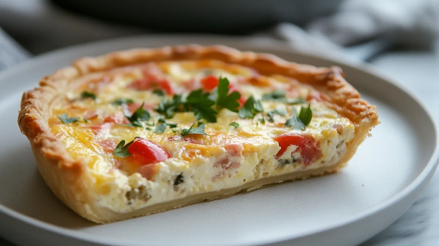 Brunch quiches with buttery crusts