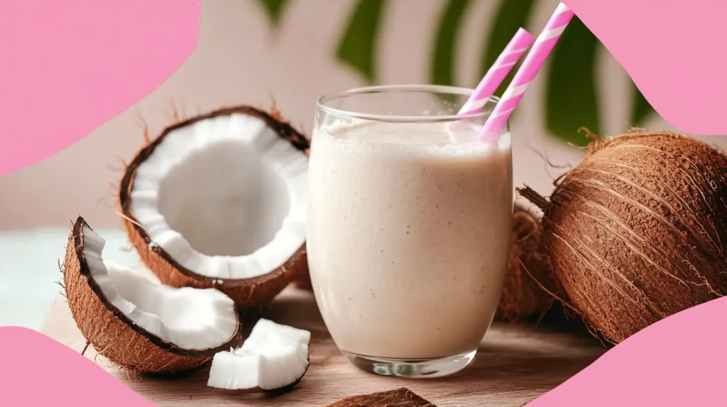 Coconut water-based smoothies for light brunch