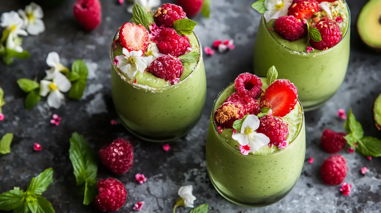 Creamy avocado smoothies for a filling brunch