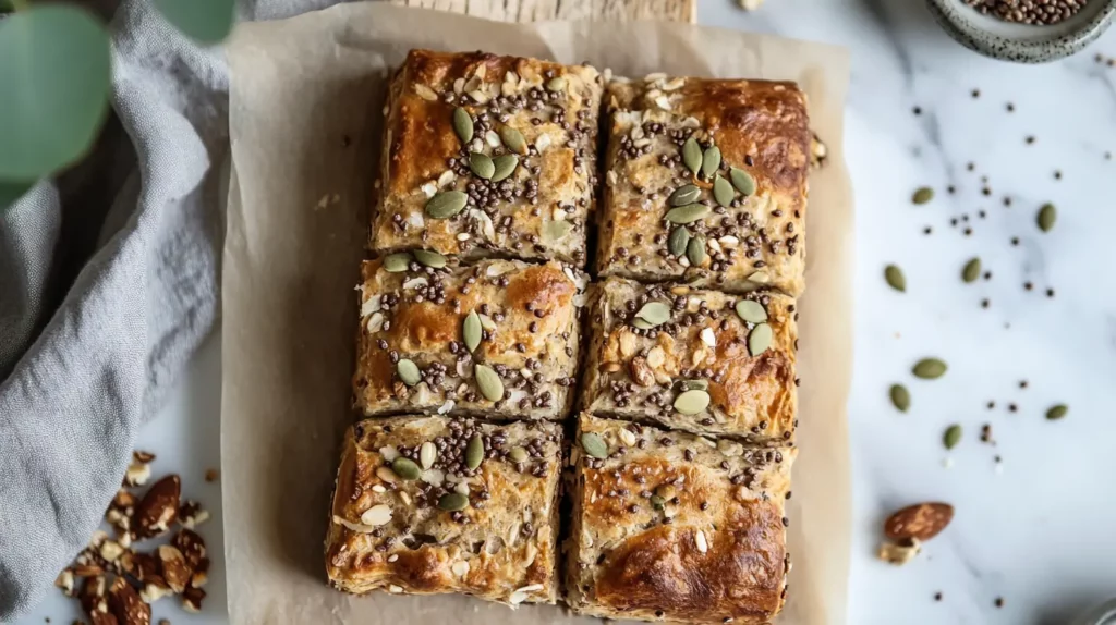 Gluten-free brunch rolls with seeds