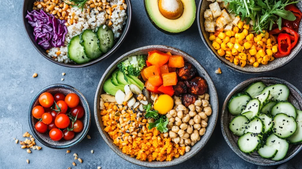 Healthy grain bowls for a balanced brunch