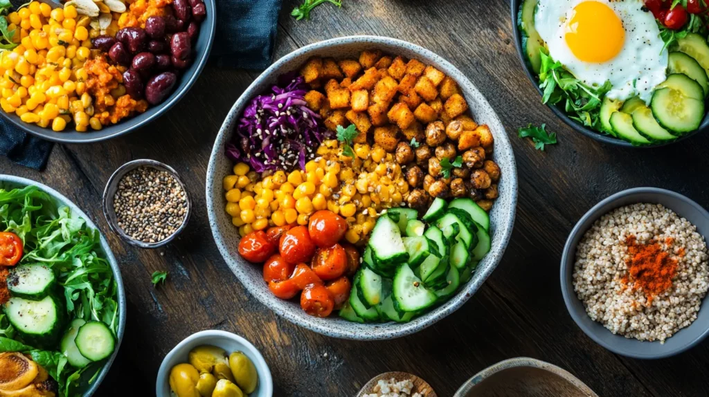 Hearty grain bowls for brunch