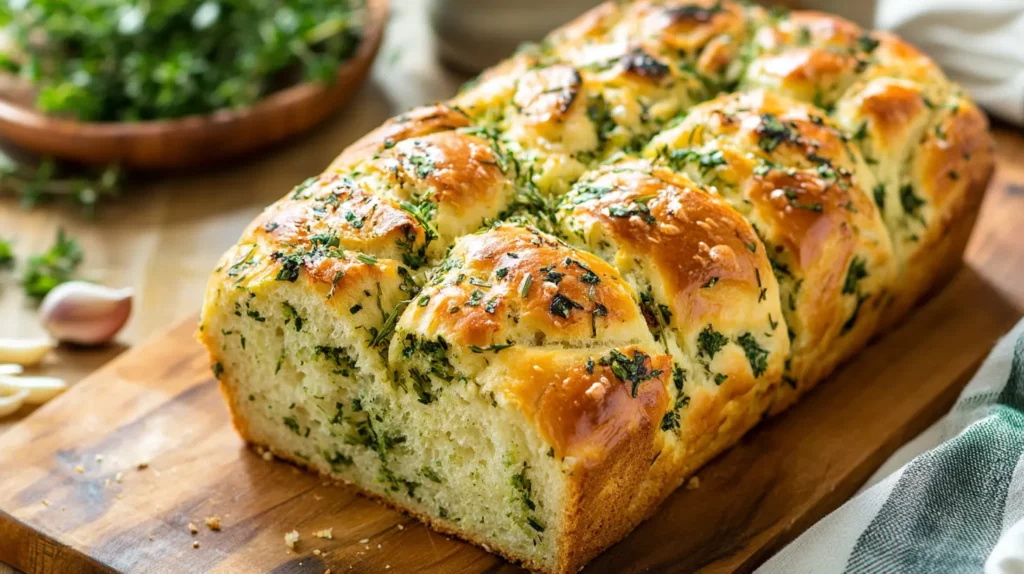 Herb and garlic-infused brunch bread recipes