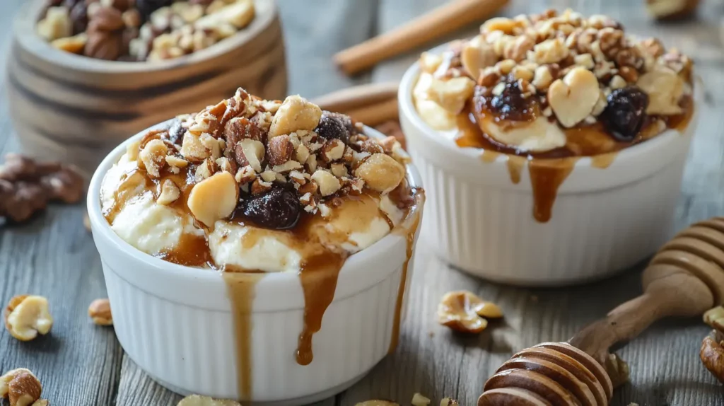 Honey-sweetened brunch nut desserts