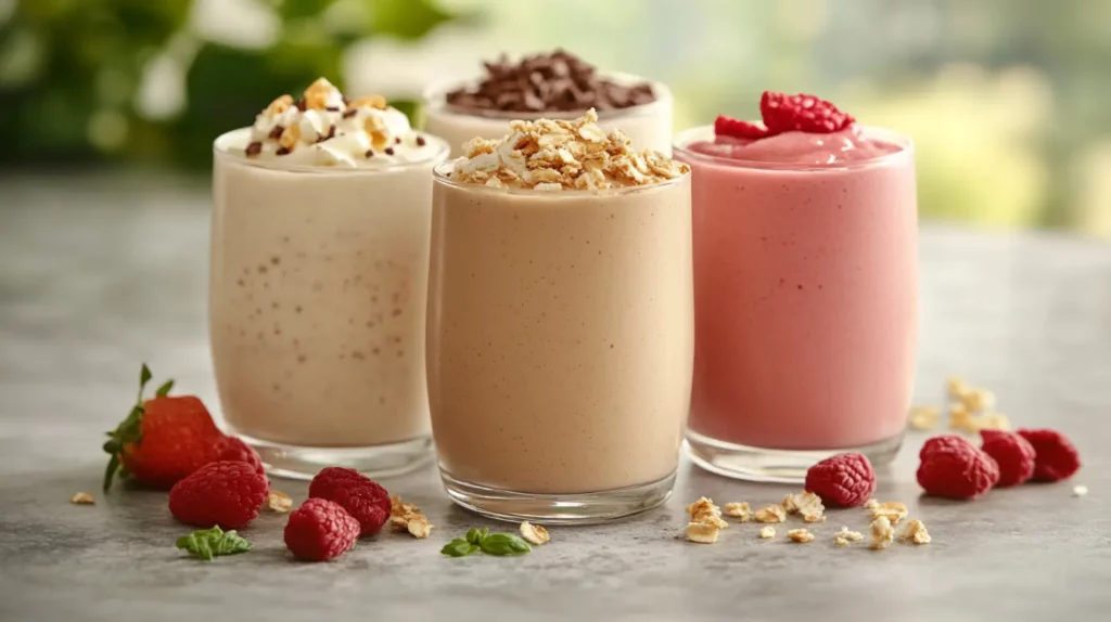 Low-calorie brunch smoothies