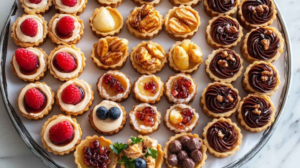 Mini tarts for brunch dessert platters