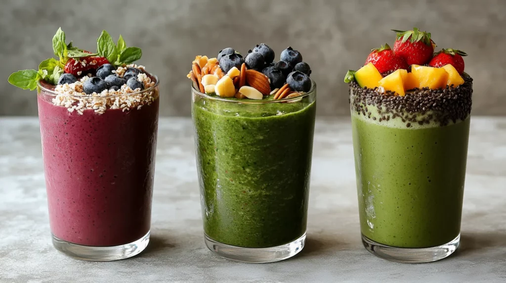 Nutrient-dense green smoothies for brunch