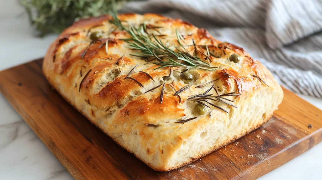 Olive and rosemary rustic brunch bread