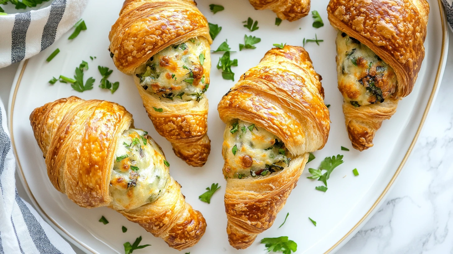 Savory stuffed croissants for brunch spreads