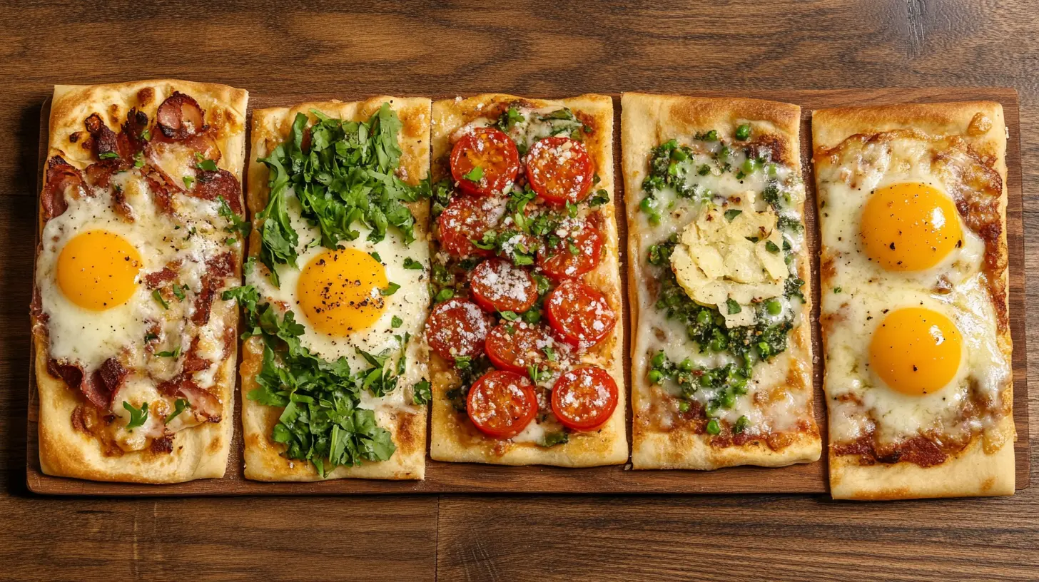 Seasonal brunch flatbreads