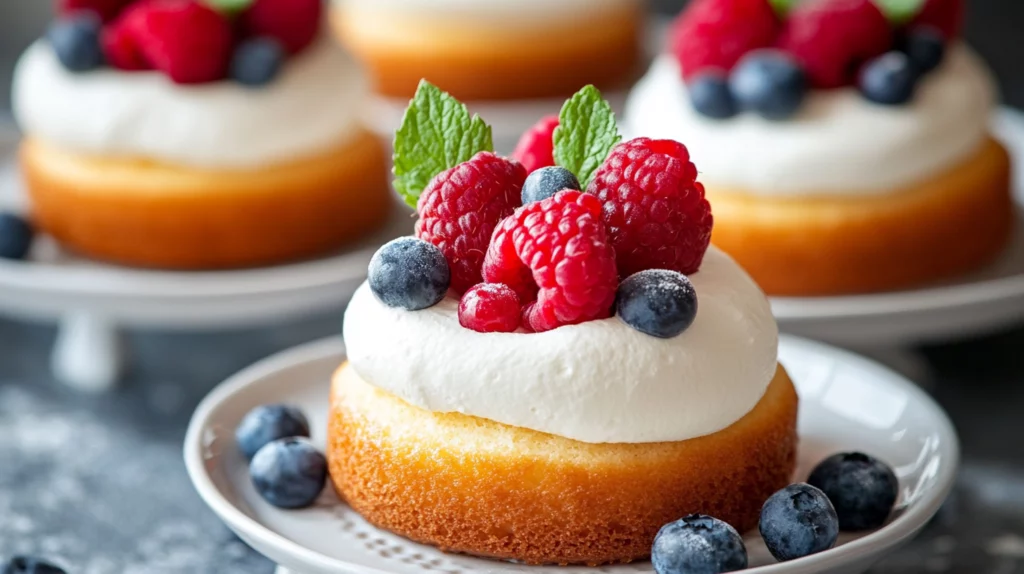 Sour cream brunch cakes for extra moisture