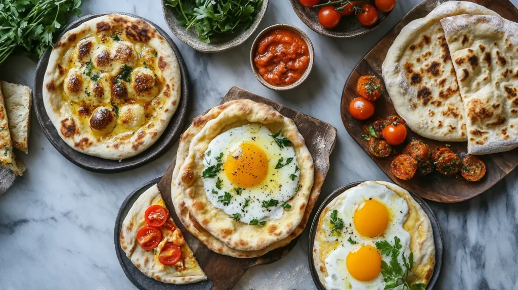 Sourdough flatbreads for brunch spreads