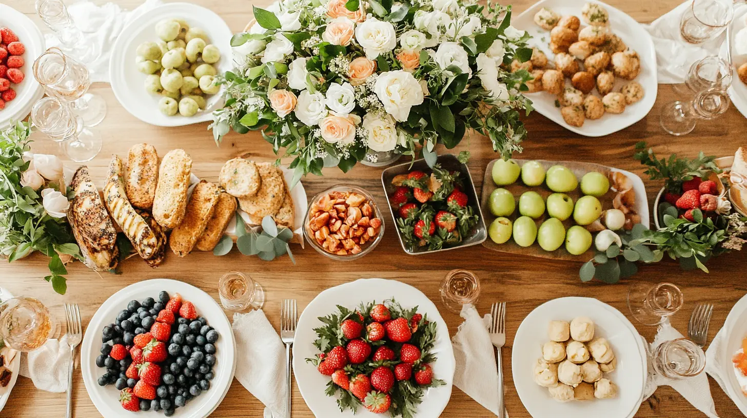 Brunch wedding timeline