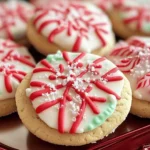 PEPPERMINT VELVET MELTING SNOWFLAKE COOKIES