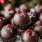 EASY CHRISTMAS CHERRY RUM CHOCOLATEY BALLS