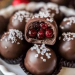 EASY CHRISTMAS CHERRY RUM CHOCOLATEY BALLS