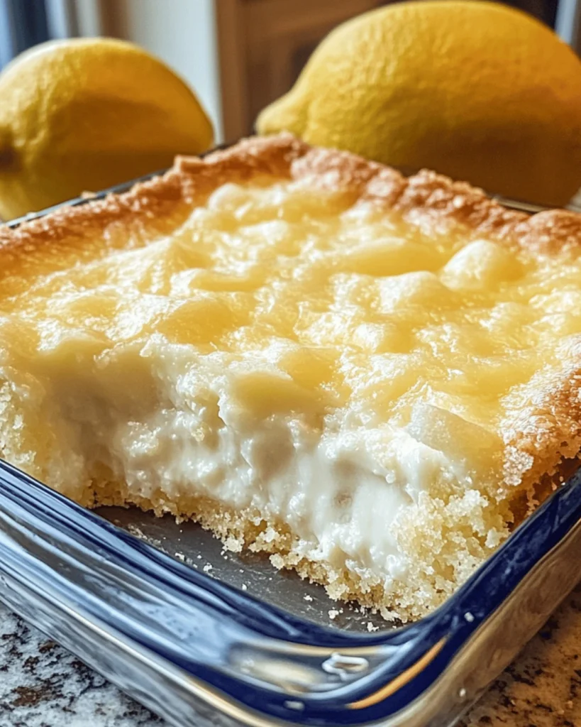 THE EASY LEMON CREAM CHEESE DUMP CAKE