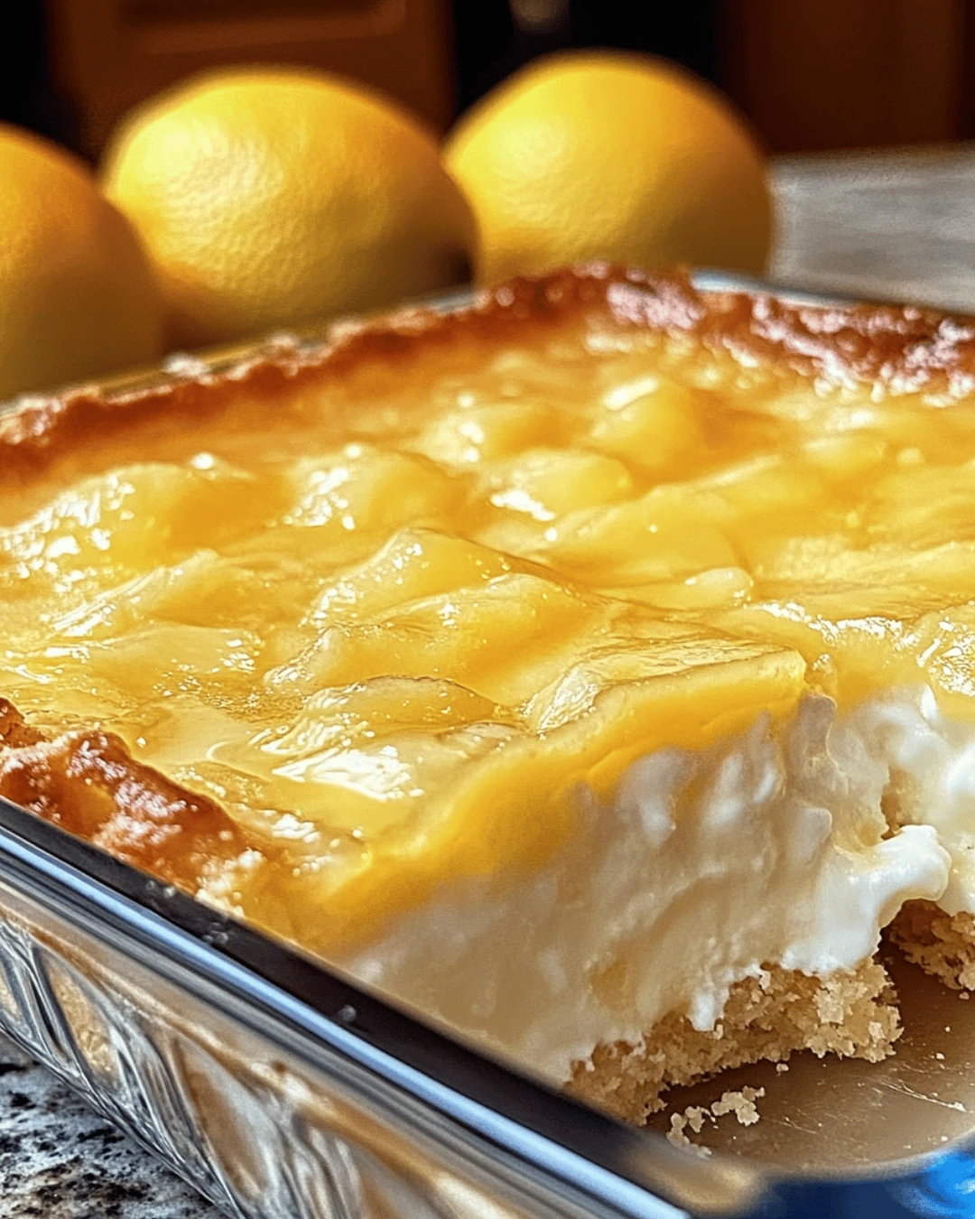 THE EASY LEMON CREAM CHEESE DUMP CAKE