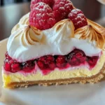 HEAVENLY LEMON RASPBERRY MERINGUE CHEESECAKE