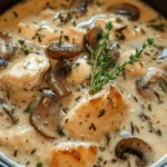 CREAMY MUSHROOM CHICKEN AND WILD RICE SOUP