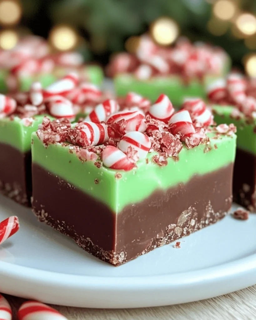 GRINCH PEPPERMINT FUDGE RECIPE