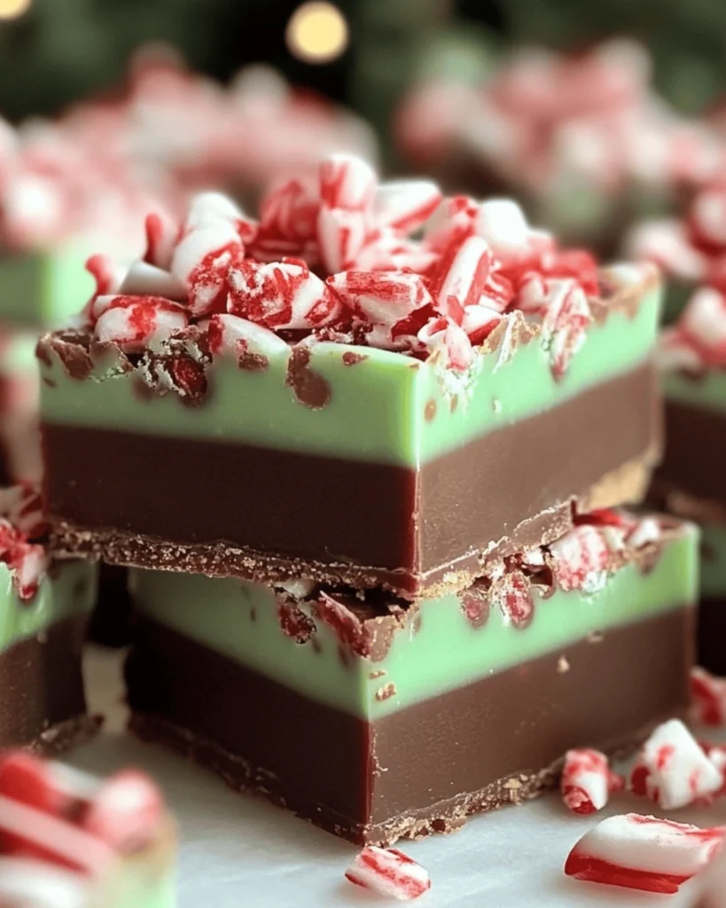 GRINCH PEPPERMINT FUDGE RECIPE