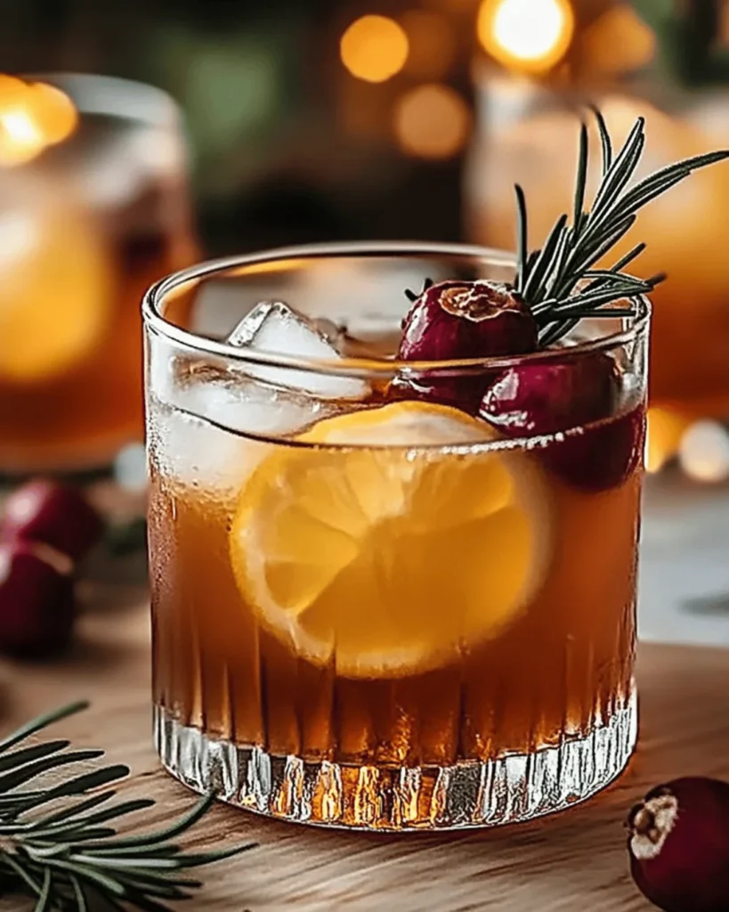 SMOKED CINNAMON & ROSEMARY BOURBON OLD FASHIONED