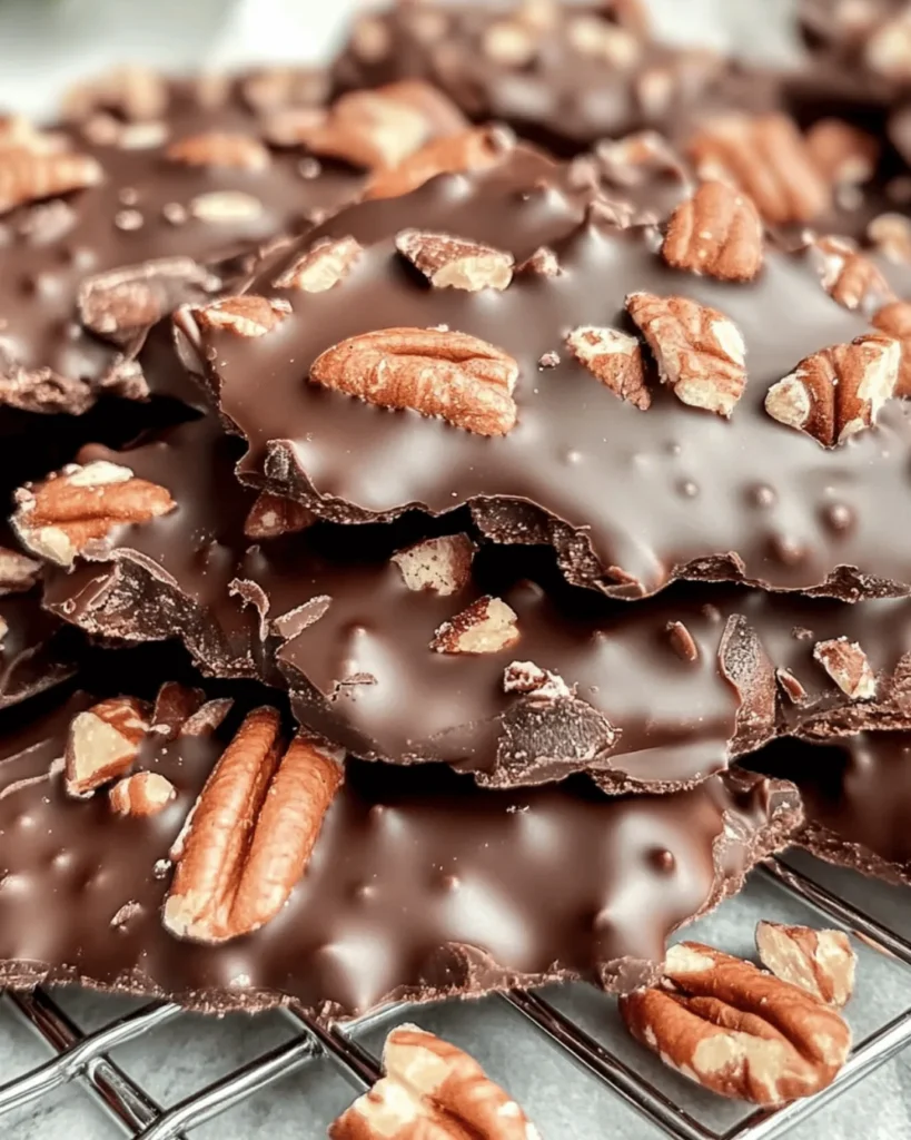 CHOCOLATE PECAN TURTLE CLUSTERS