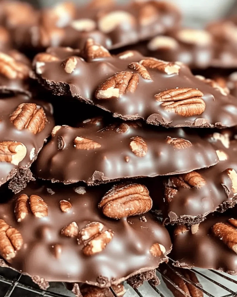 CHOCOLATE PECAN TURTLE CLUSTERS