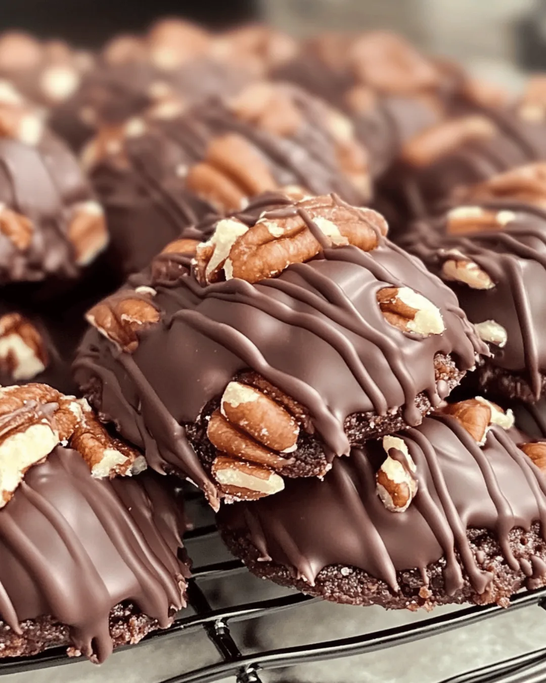 CHOCOLATE PECAN TURTLE CLUSTERS