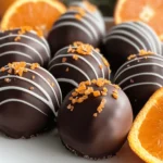 DARK CHOCOLATEY WITH ORANGE GINGER SNOWBALLS