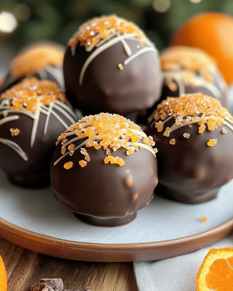 DARK CHOCOLATEY WITH ORANGE GINGER SNOWBALLS