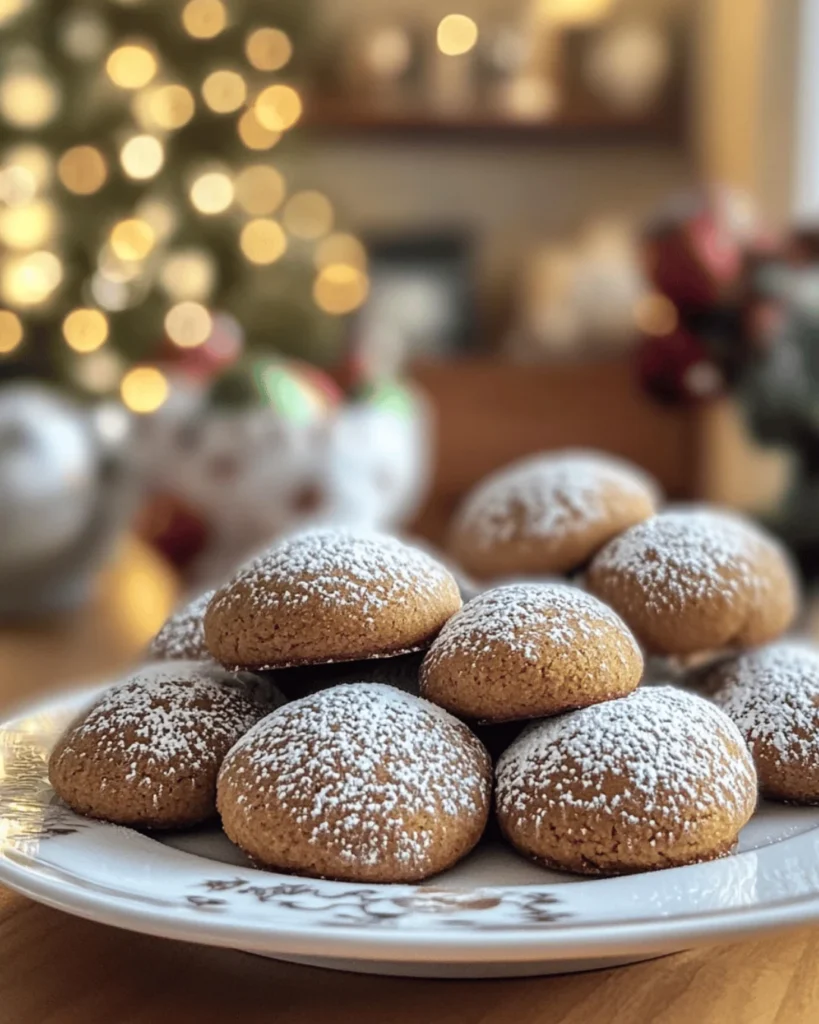 GINGERBREAD SNOWBALL COOKIES