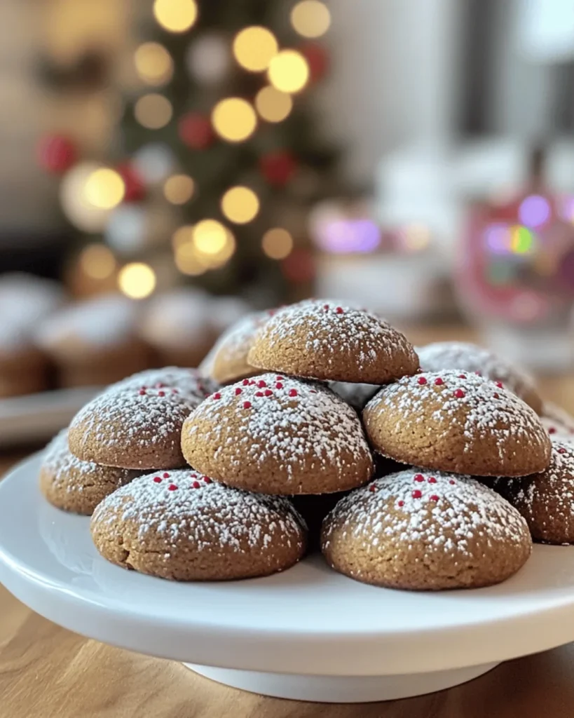 GINGERBREAD SNOWBALL COOKIES