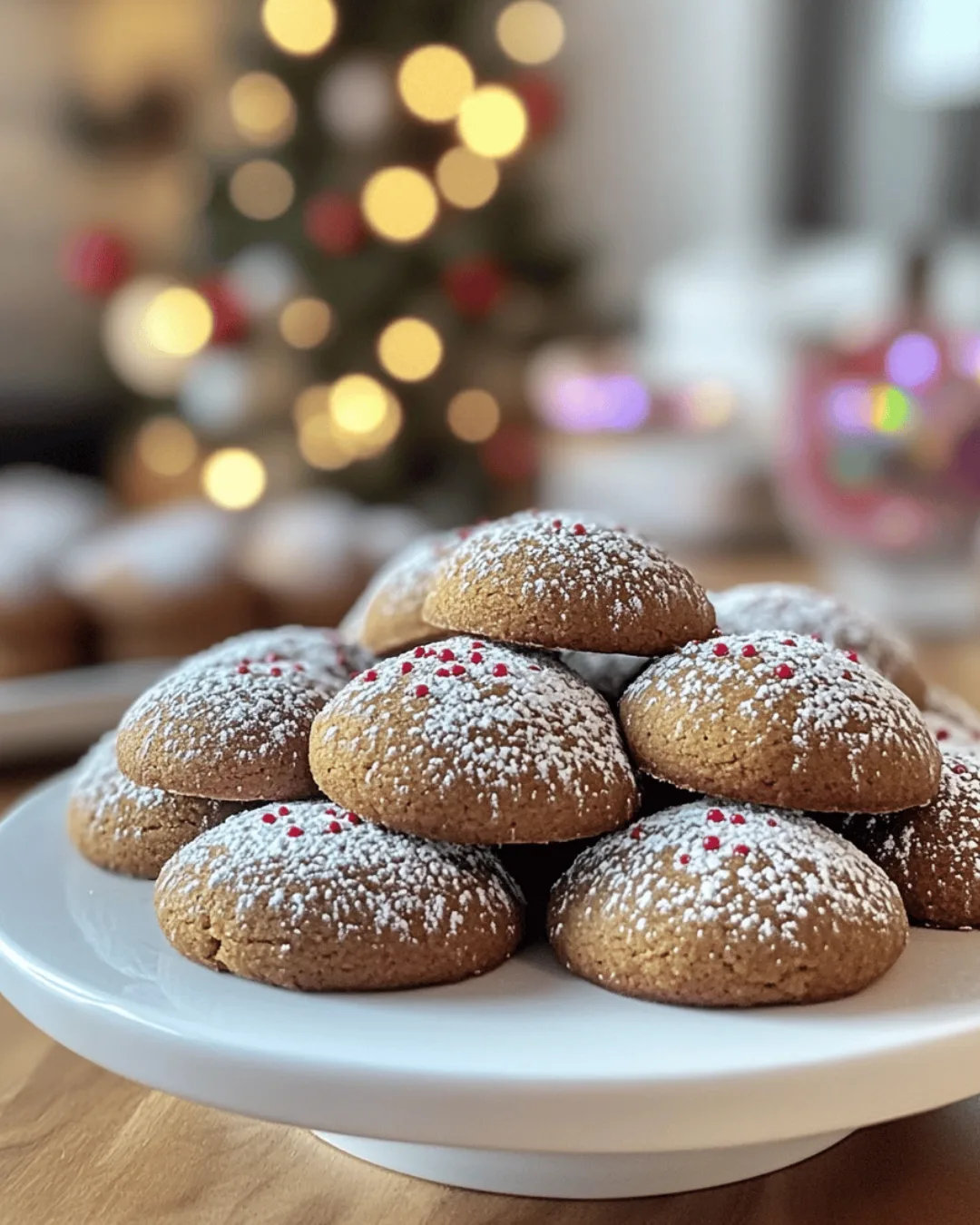 GINGERBREAD SNOWBALL COOKIES