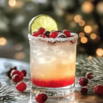 FESTIVE WINTER LIME COLLINS WITH SUGARED CRANBERRIES