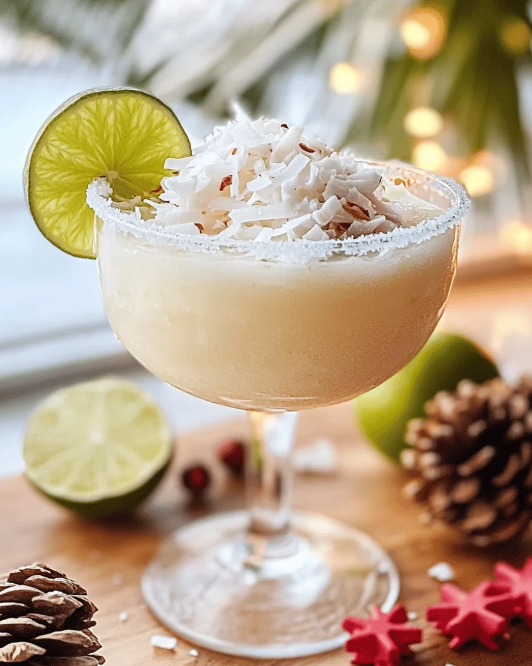 CREAMY COCONUT LIME MARGARITA SNOWFLAKE