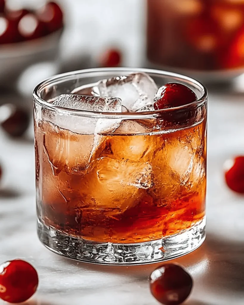 SMOKY MAPLE BOURBON CRANBERRY OLD FASHIONED