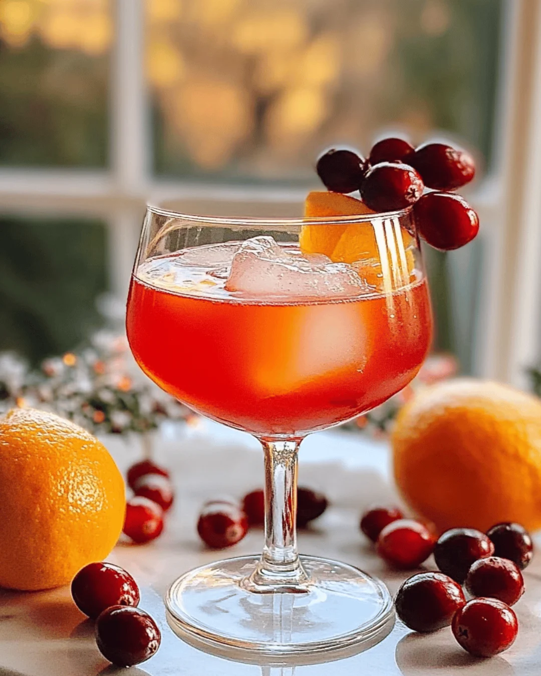 FESTIVE CRANBERRY & SANGUINELLI ORANGE APEROL FIZZ