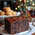 Rich Dark Spiced English Fruitcake with Whiskey Soak