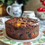 Rich Dark Spiced English Fruitcake with Whiskey Soak
