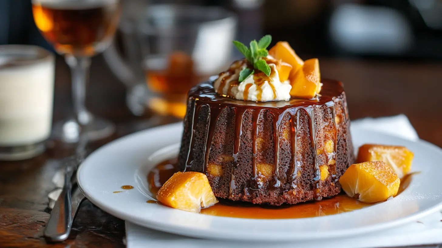 RICH DARK SPICED ENGLISH FRUITCAKE WITH WHISKEY DRIZZLE